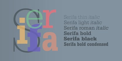 Serifa Font Poster 1