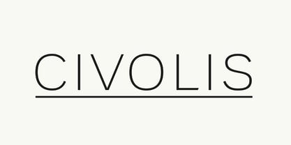 Civolis Font Poster 1