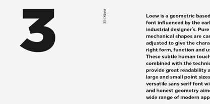 Loew Font Poster 2