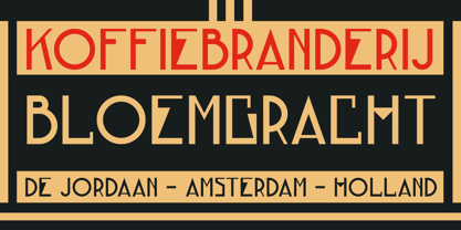 Bloemgracht Font Poster 1