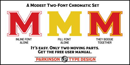 Modesto Initials Font Poster 2