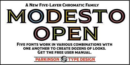 Modesto Open Font Poster 1