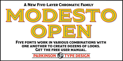 Modesto Open Font Poster 2