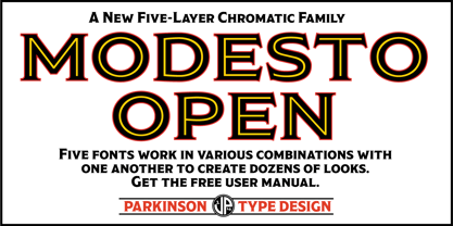 Modesto Open Font Poster 3