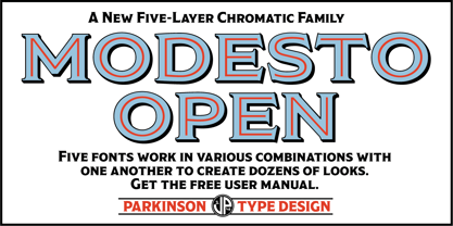 Modesto Open Font Poster 4