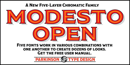 Modesto Open Font Poster 5