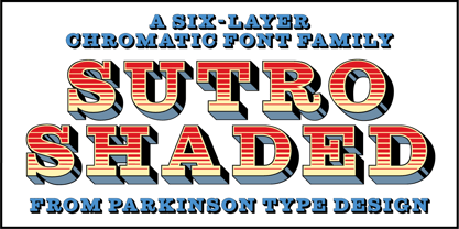 Sutro Shaded Font Poster 1