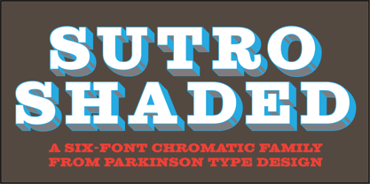 Sutro Shaded Font Poster 4