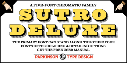 Sutro Deluxe Font Poster 6