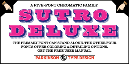 Sutro Deluxe Font Poster 4