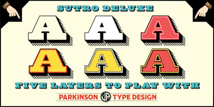 Sutro Deluxe Font Poster 2