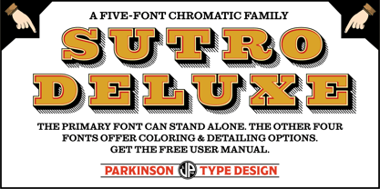 Sutro Deluxe Font Poster 5