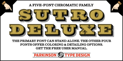 Sutro Deluxe Font Poster 3