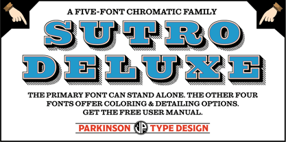 Sutro Deluxe Font Poster 1