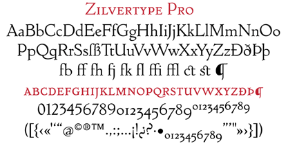 Zilvertype Pro Fuente Póster 7