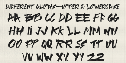 A Dripping Marker Font