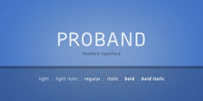 Proband Font Poster 1