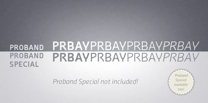 Proband Font Poster 6