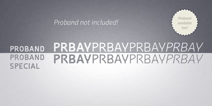 Proband Special Font Poster 8