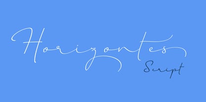 Horizontes Script Font Poster 10