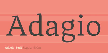 Adagio Serif Font Poster 3