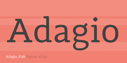 Adagio Slab Font Poster 5