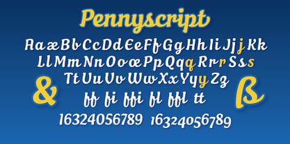 Pennyscript Font Poster 3