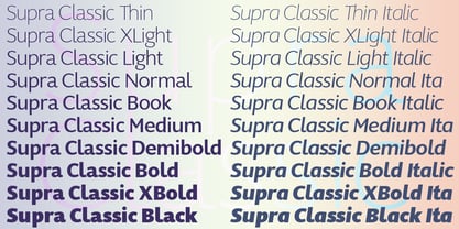 Supra Classic Font Poster 3