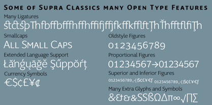 Supra Classic Font Poster 8