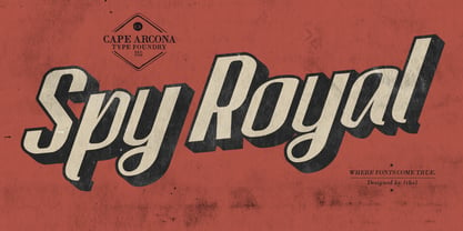 CA Spy Royal Font Poster 1