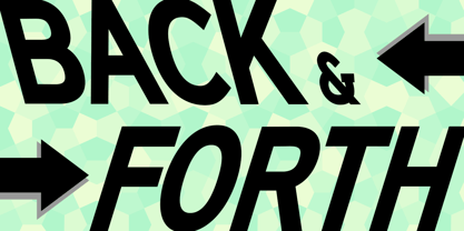 Back And Forth Font Poster 1