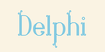 Delphi Font Poster 1