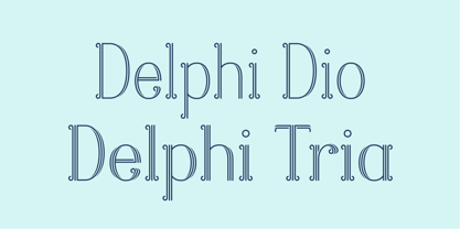 Delphi Font Poster 2