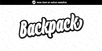 Backpack Font Poster 1
