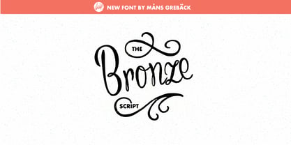 Bronze Script Font Poster 1