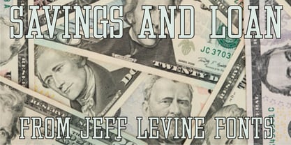 Savings And Loan JNL Font Poster 1