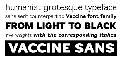 Vaccine Sans Font Poster 2