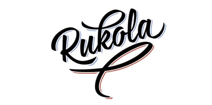 Rukola Font Poster 1