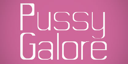 CA Pussy Galore Font Poster 1