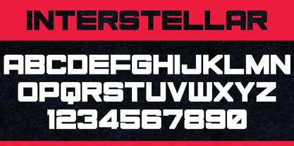 Interstellar Font Poster 2