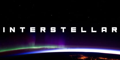 Interstellar Font Poster 8