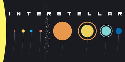Interstellar Fuente Póster 10