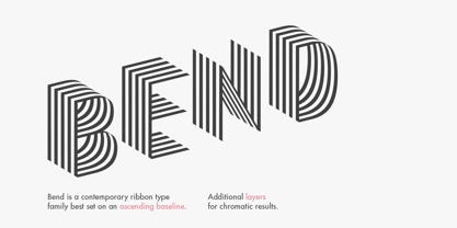 Bend Font Poster 1