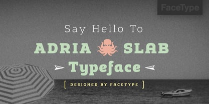 Adria Slab Font Poster 1