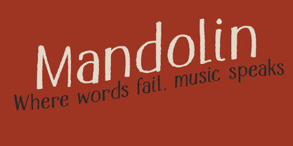 Mandolin Font Poster 1