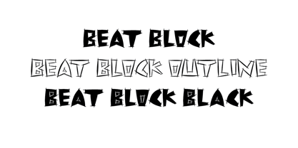 Beat Block Font Poster 1
