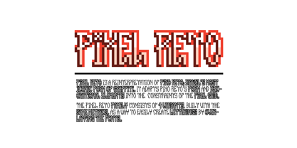 Pixel Reto Font Poster 1