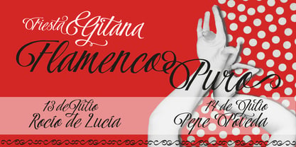 Flamenca Font Poster 6