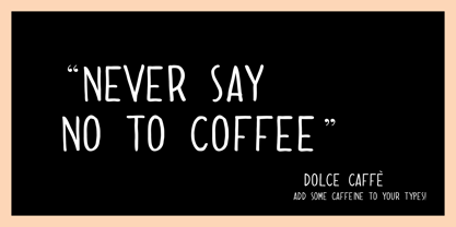 Dolce Caffe Font Poster 5