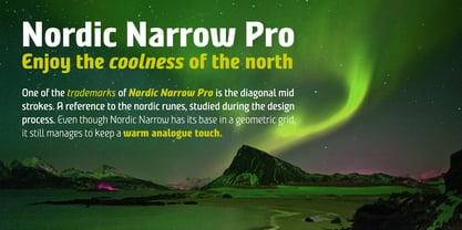 Nordic Narrow Pro Font Poster 8